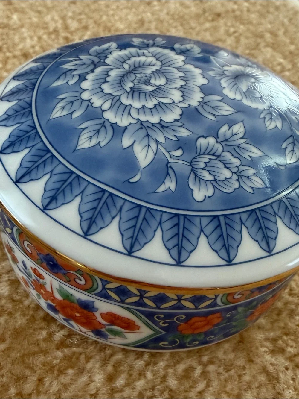 Tiffany & Co. Vintage Imari Porcelain Trinket Box